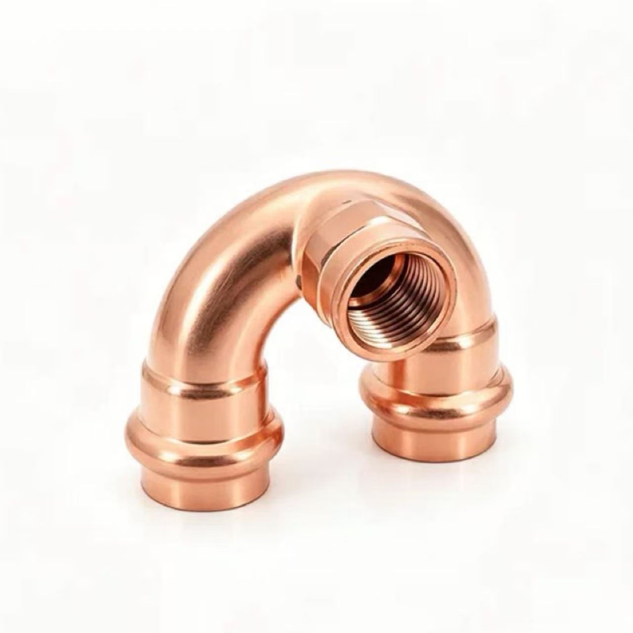 Double-Clamp U-muotoinen sisäkierre T-kyynärpää