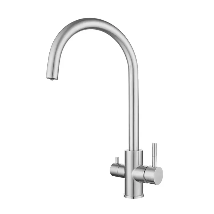 Swan Neck 3-in-1 keittiön kuuma- ja kylmähana