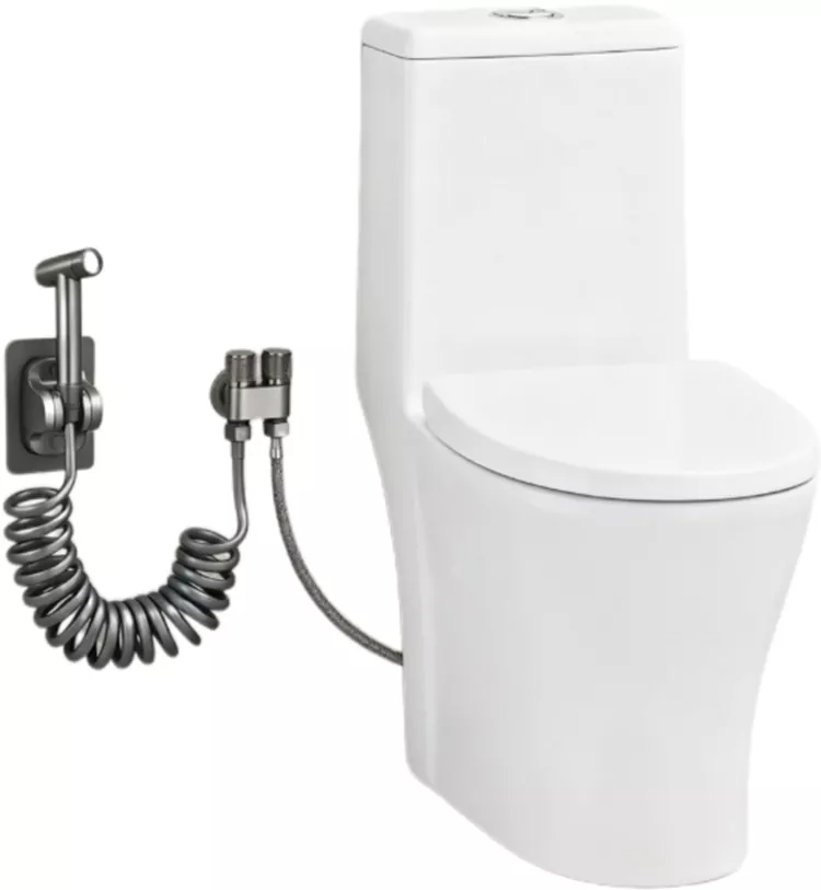 Seinään kiinnitettävä wc-istuimen suihkutuspistoolisarja